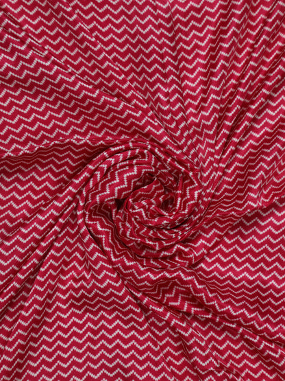 PURPLE & RANI IKKAT PATOLA PRINT DUPATTA