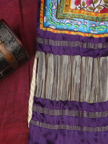 PURPLE PICHWAI LOTUS PRINT DUPATTA