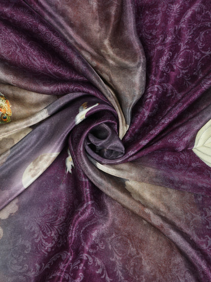 PURPLE PICHWAI KRISHNA PRINT DUPATTA