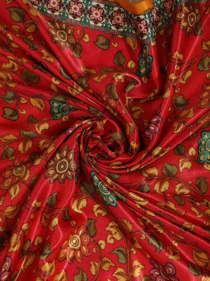 YELLOW & RED Pichwai With Kalamkari Dupatta