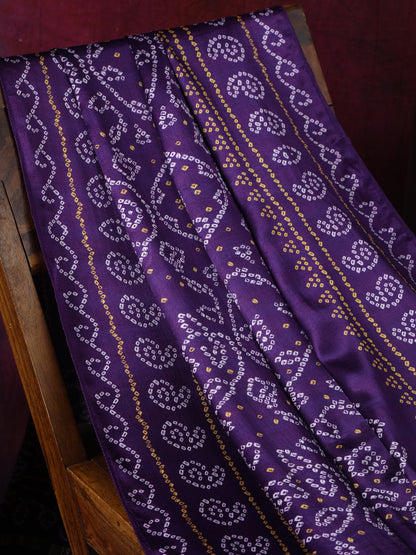 PURPLE BANDHANI PRINT DUPATTA
