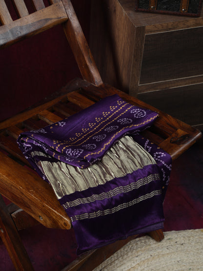 PURPLE BANDHANI PRINT DUPATTA
