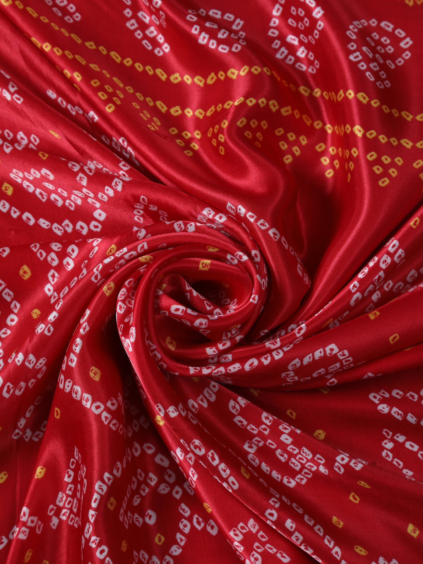 red bandhani print dupatta