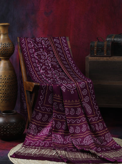 MAJANTA BANDHANI PRINT DUPATTA