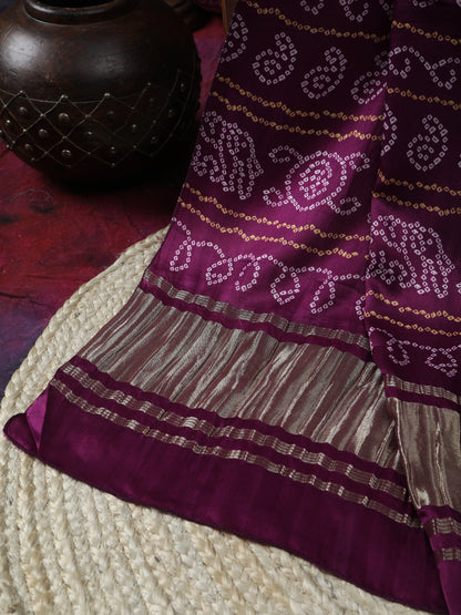 MAJANTA BANDHANI PRINT DUPATTA