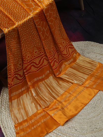 MUSTURED YELLOW SURYAMUKHI BANDHANI PRINT DUPATTA