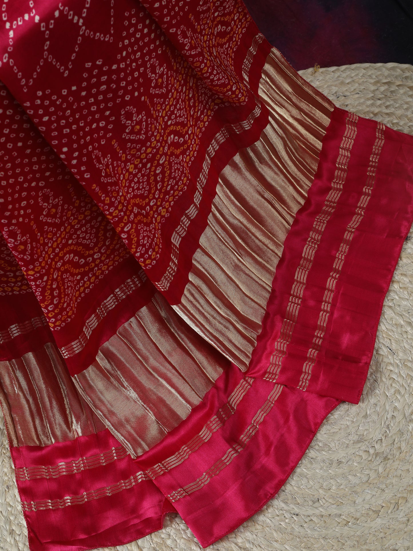 rani suryamukhi bandhani print dupatta