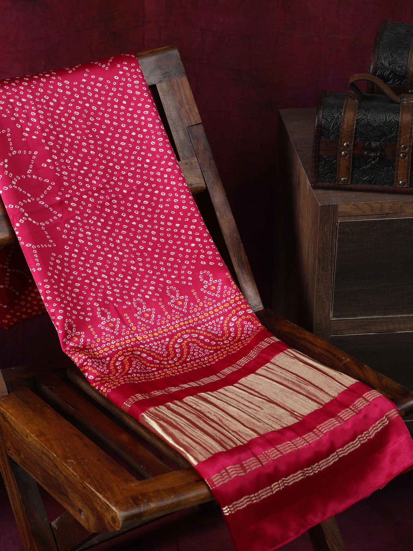 rani suryamukhi bandhani print dupatta