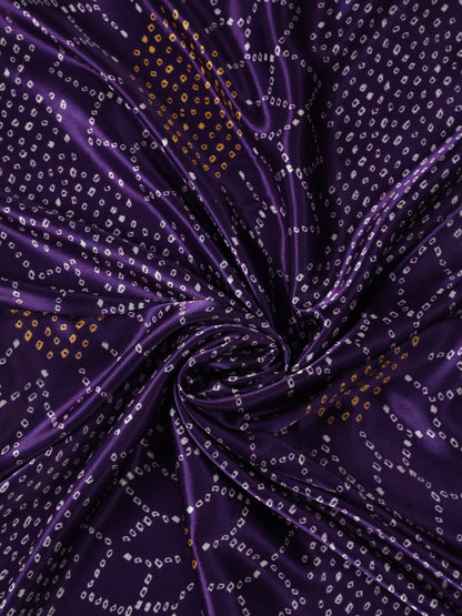 PURPLE SURYAMUKHI BANDHANI PRINT DUPATTA