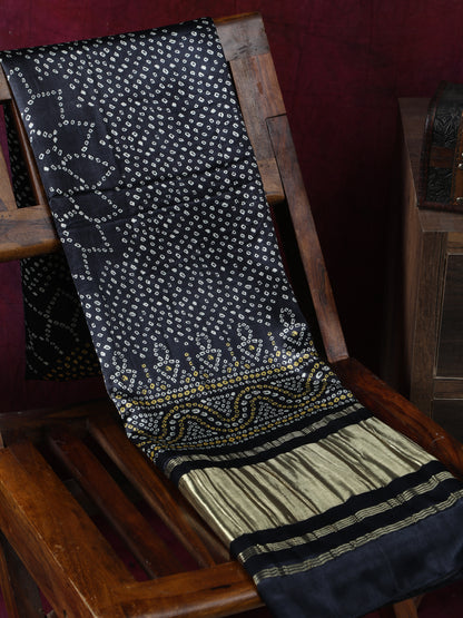 BLACK SURYAMUKHI BANDHANI PRINT DUPATTA