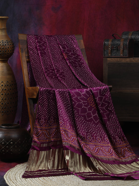 MAJANTA SURYAMUKHI BANDHANI PRINT DUPATTA