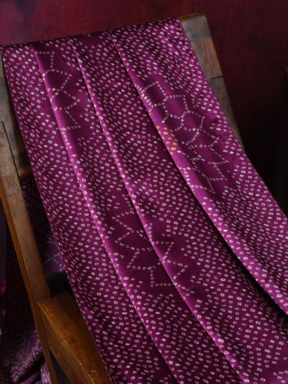 MAJANTA SURYAMUKHI BANDHANI PRINT DUPATTA