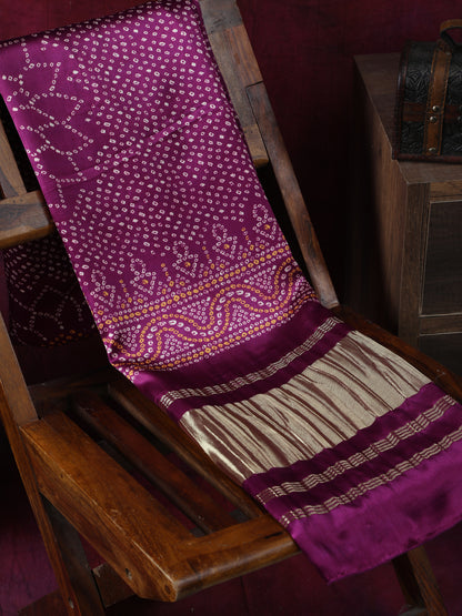 MAJANTA SURYAMUKHI BANDHANI PRINT DUPATTA