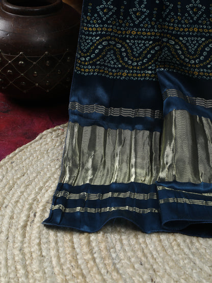 RAMA BLUE SURYAMUKHI BANDHANI PRINT DUPATTA