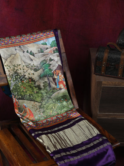 Pichwai With Kalamkari Dupatta