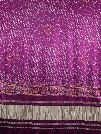 MAJANTA SURYAMUKHI BANDHANI PRINT DUPATTA