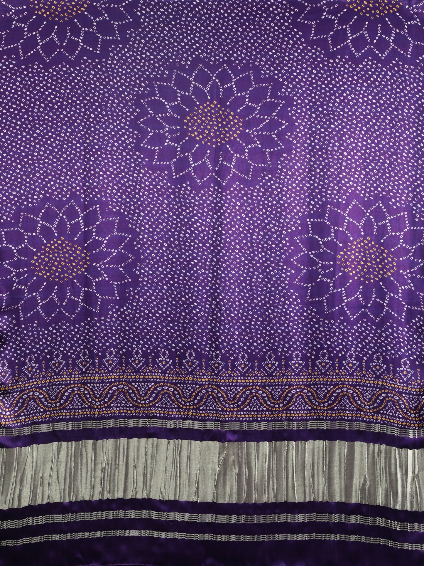 purple suryamukhi bandhani print dupatta