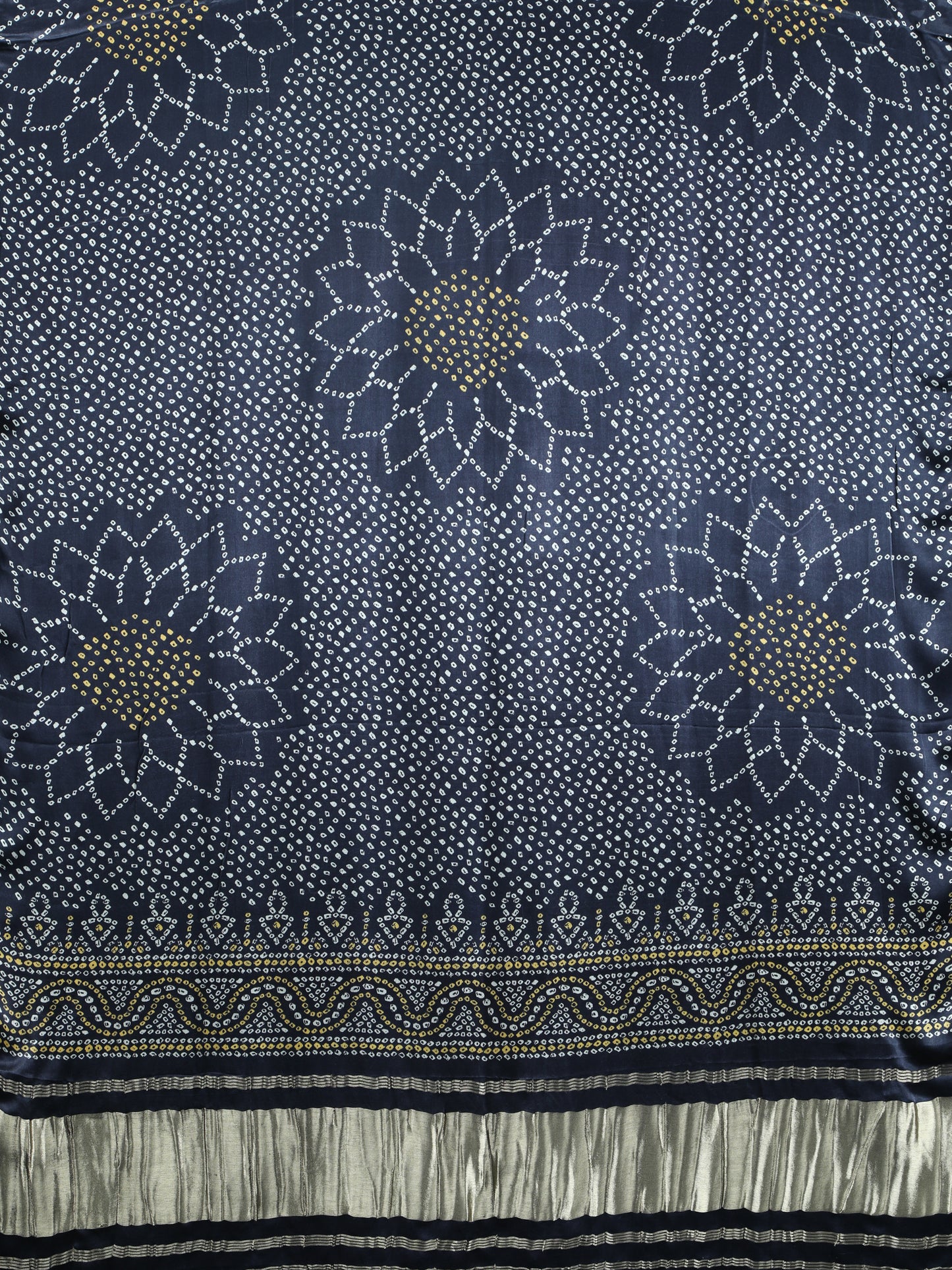 black suryamukhi bandhani print dupatta