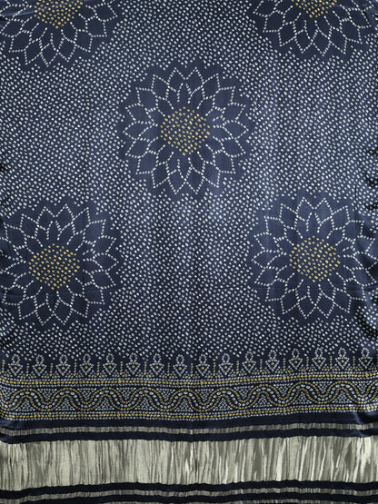 BLACK SURYAMUKHI BANDHANI PRINT DUPATTA