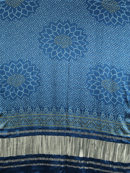 RAMA BLUE SURYAMUKHI BANDHANI PRINT DUPATTA