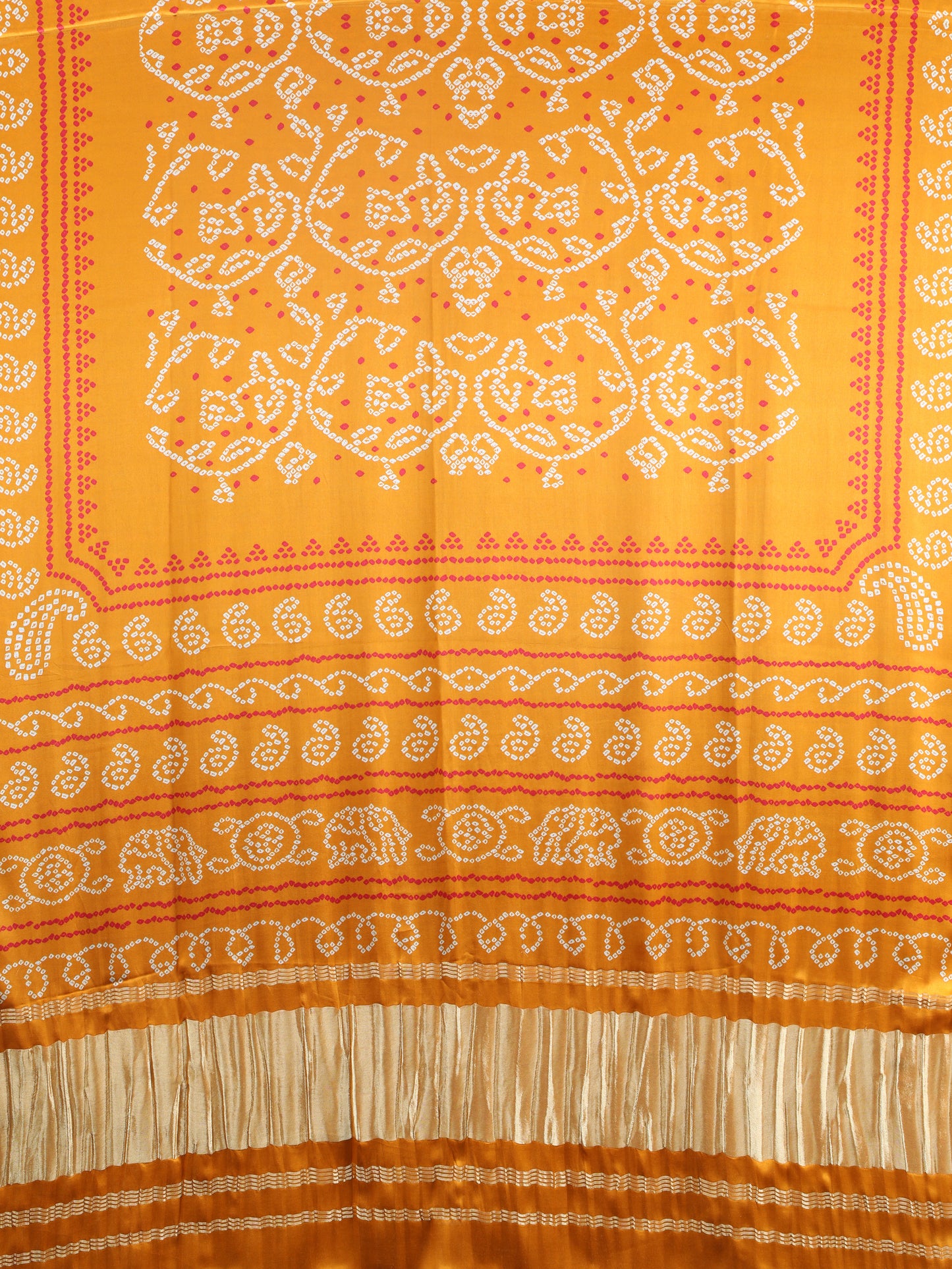 mustered yellow bandhani print dupatta