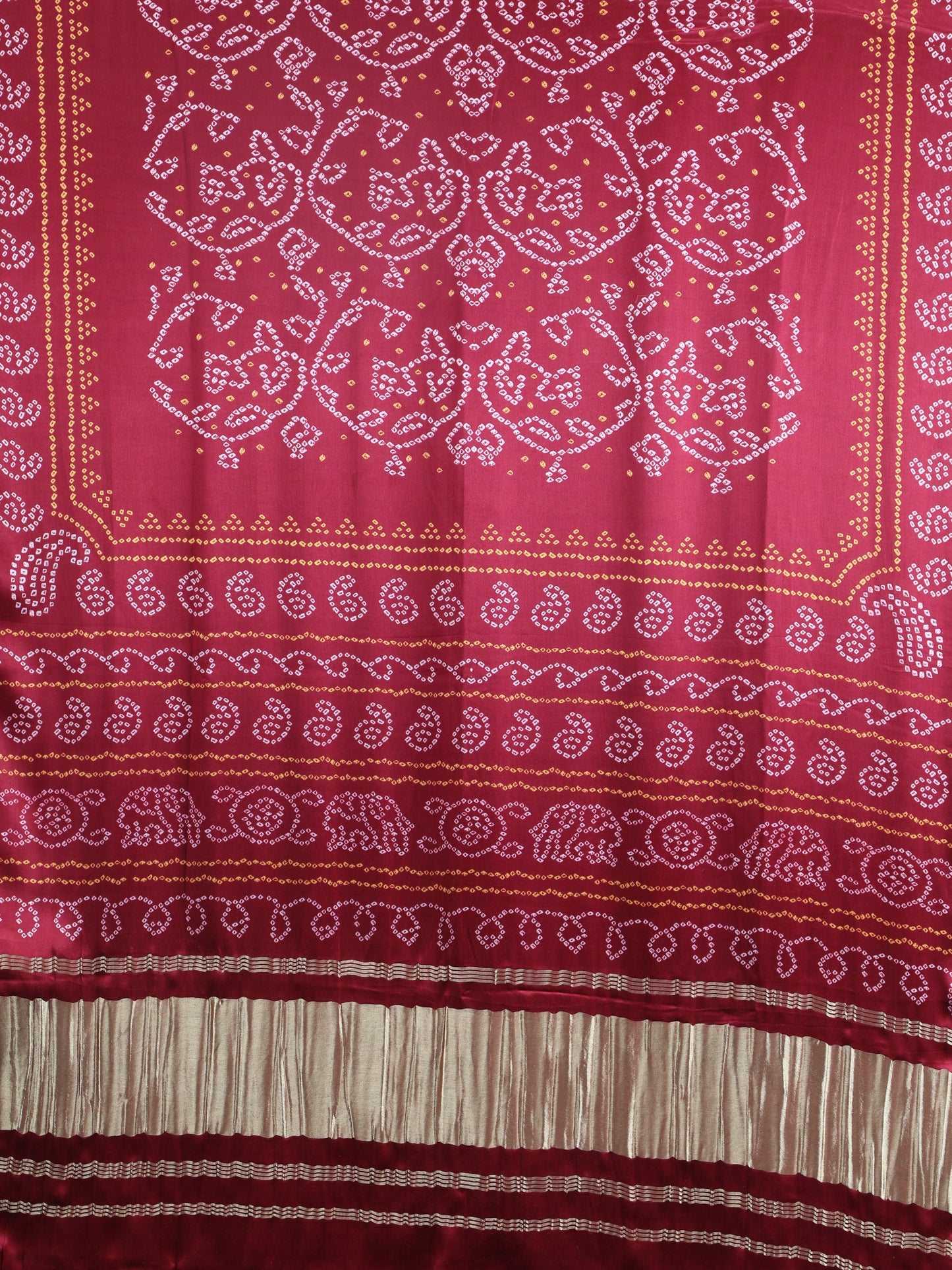 maroon bandhani print dupatta