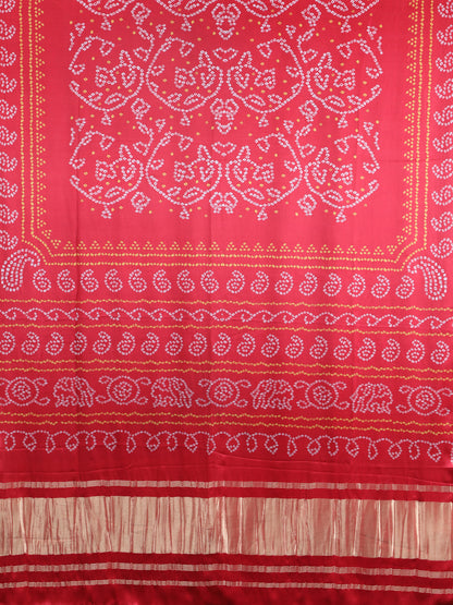 RED BANDHANI PRINT DUPATTA