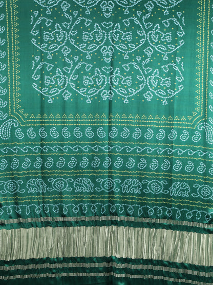 GREEN BANDHANI PRINT DUPATTA