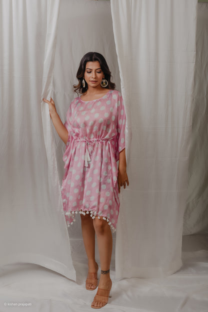 Pink Polka Dot laftan