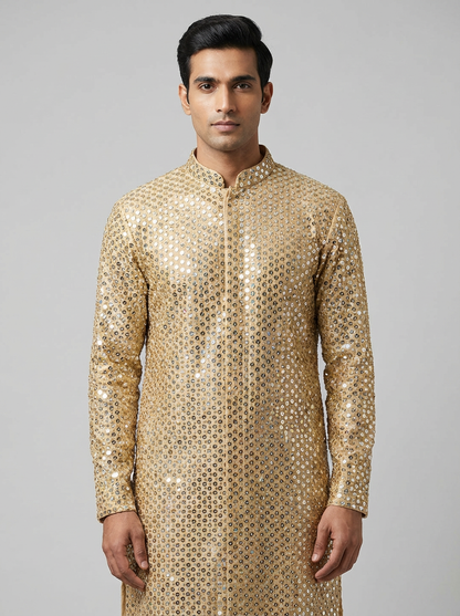 Luxurious Mirror Work Kurta