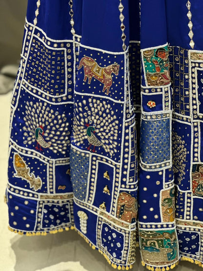 Rajkumari Royal Blue Lehenga Choli Set
